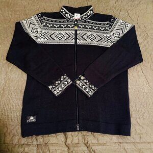 Dale of Norway Viking Cruise Women's Wool Sweater XL Navy Made in Norway